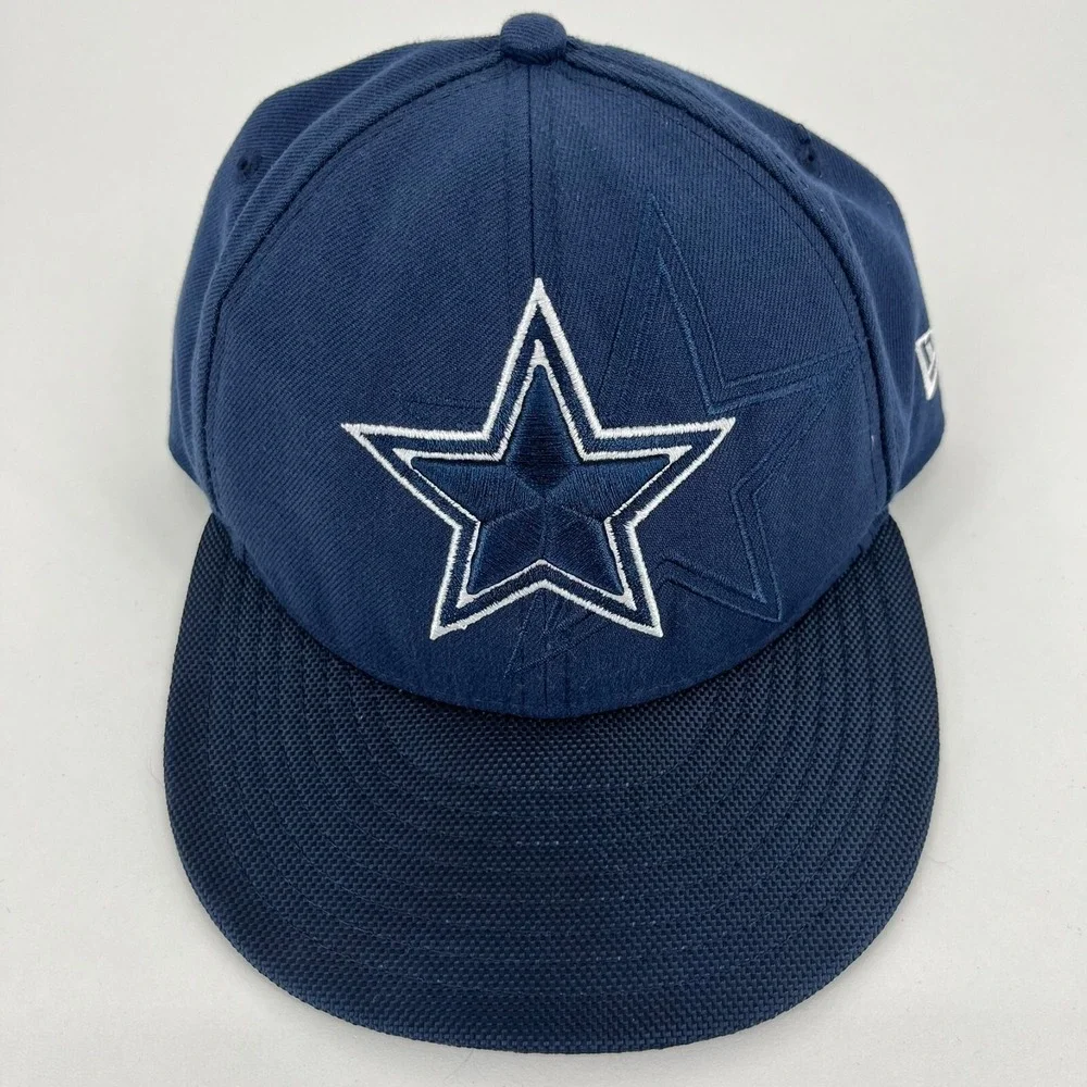 New Era Dallas Cowboys 59FIFTY Low Profile Fitted Hat Navy Blue Mens 7 3/8 NFL